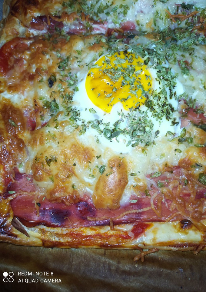 Una foto de Pizza de hojaldre
