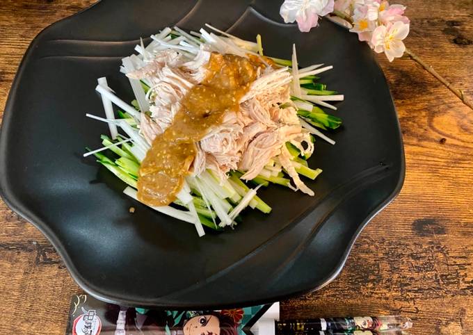 Chicken Salad with Miso and Sesame sauce