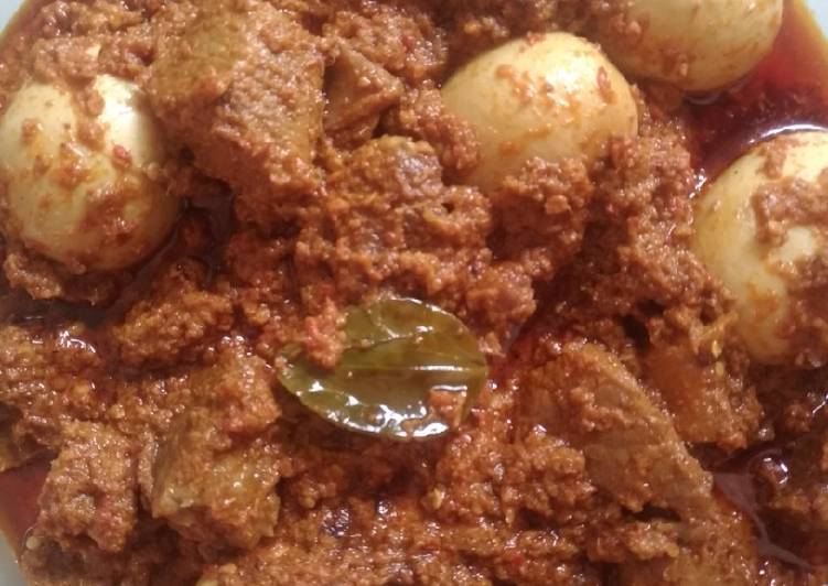 Resep Rendang daging sapi + telor ayam, Enak Banget