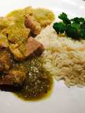 Pierna de puerco en salsa verde 