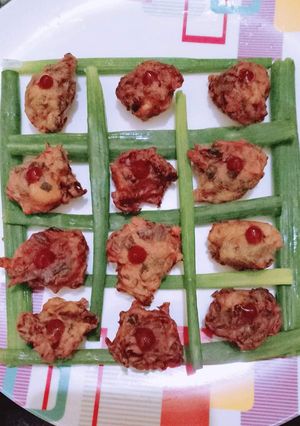 A picture of Onion bhajiya.