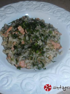 Φωτογραφία της συνταγής Το risotto της Τσαρίνας! Με vodka και καπνιστό σολομό