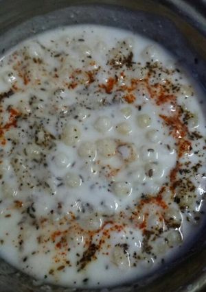 A picture of Boondi raita.