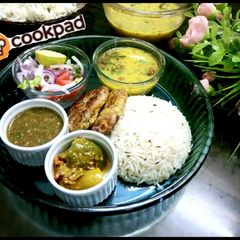 A picture of Daal chawal.
