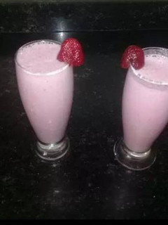 Una foto de Licuado de frutilla