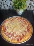 Pizza sosis keju empuk dan yummi