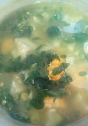 Foto resep Sayur kelor,jagung dan kemangi