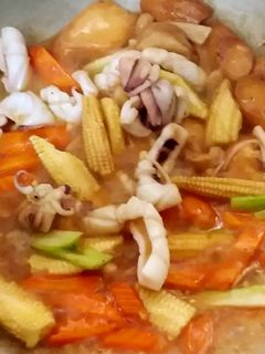 รูปของ ปลาหมึกผัดยอดข้าวโพด