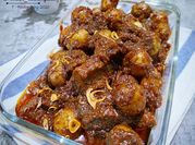 Gambar rendang daging slow cooker