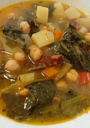 Una foto de Potaje de garbanzos