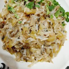 A picture of Bottle Gourd sabzi.