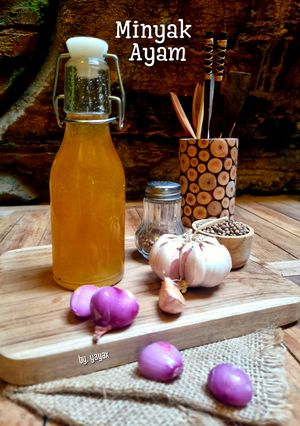 Foto resep Minyak ayam mie pangsit /cwie mie, aneka tumisan serta nasi goreng