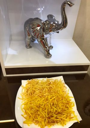 عکسی از دستور سیب زمینی خلالی