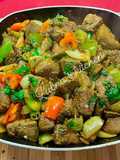 Lamb Liver and Peppers Stir Fry: