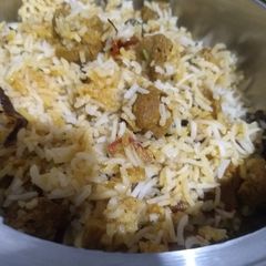 Soya chunks Biryani A picture of Soya chunks Biryani.
