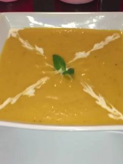 صورة لوصفة شوربة القرع او اليقطين