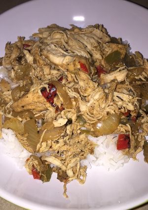 A picture of Crock Pot Chicken Fajitas.
