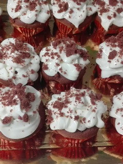 Una foto de Cupcake Red Velvet para San Valentín!