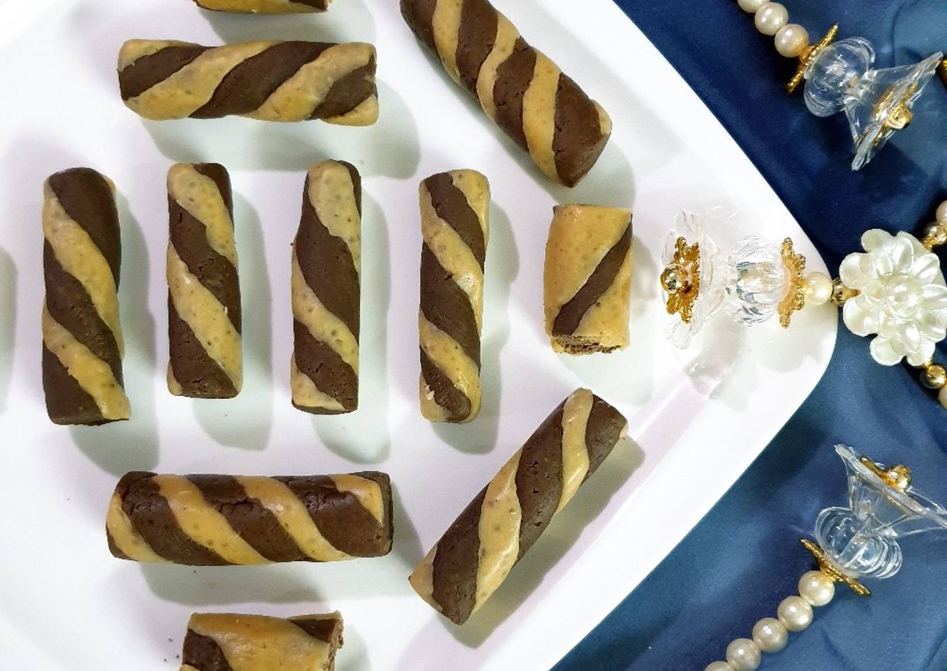 Chocolate Barfi Roll