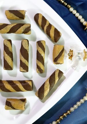 A picture of Chocolate Barfi Roll.