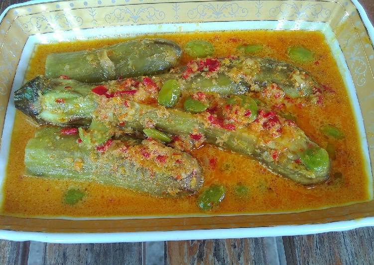 Terong petai kuah santan pedas