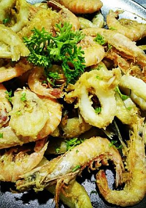 Hình của món Hải sản chiên giòn.