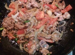 Una foto de Carne picada a la mexicana