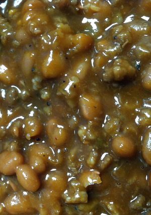 A picture of Kick ASS Loaded BBQ Beans.