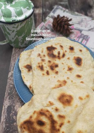 Foto resep Iranian Naan Sourdough Discard