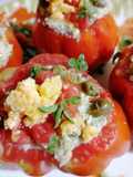 Pomodori ripieni di tonno e mimosa di uovo