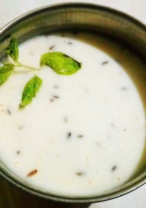 A picture of Cucumbar Raita.