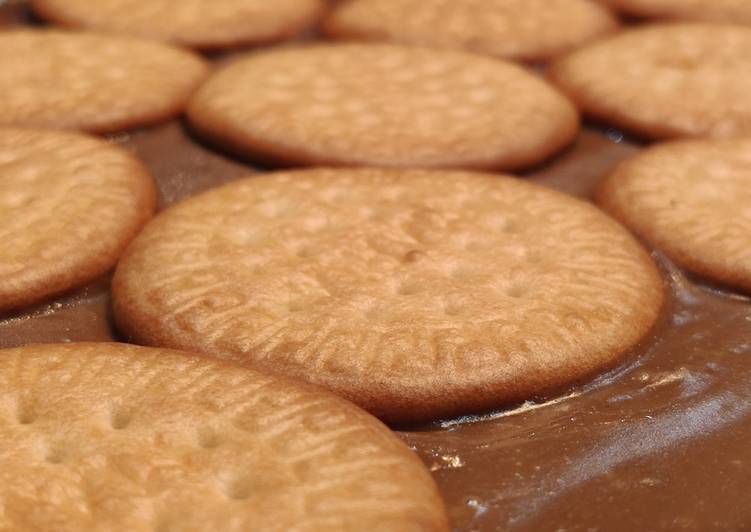 Flan de chocolate con Galletas