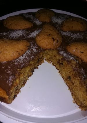 Foto di Torta con gocciole al cocco e nutella
