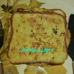 A picture of #Ramdan#Bread omlet.