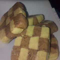 A picture of Checker Board Cookies.