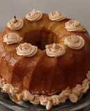 Pudín de nueces y caramelo