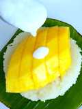 Khao Neav Maak Mouang (Riz gluant à la mangue)
