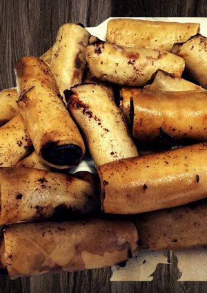 A picture of Pork Lumpiang Shanghai with Cheese.