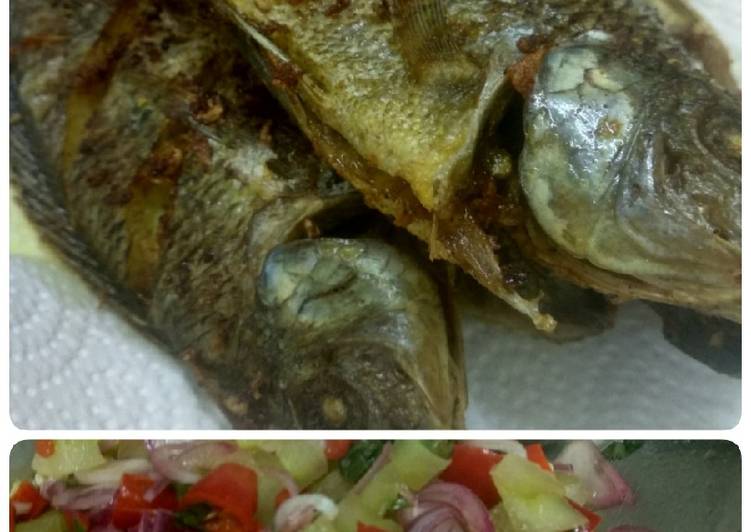 Langkah Membuat Ikan mujair sambal dabu dabu Lezat