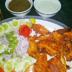 Chicken tikka A picture of Chicken tikka.