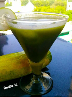 A picture of Cucumber -ginger-detox juice.