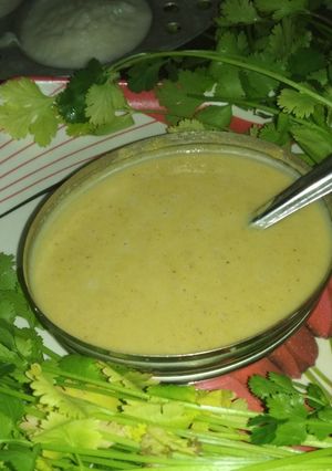 A picture of Garlic til ki chutney.