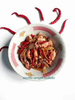 Foto resep Cumi Asin Saus Tiram