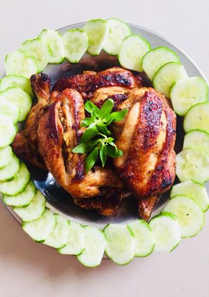 Hình của món Gà chiên mật ong.