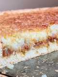 Tarta de coco y dulce de leche