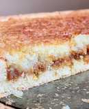 Tarta de coco y dulce de leche
