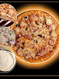 Фото Піца з сирними та ковбасними бортиками 🍕.