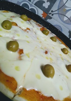 Una foto de Pizza gourmet.🤩👩🏼‍🍳