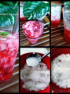 Foto resep Es Kopyor (nutrijel + syrup marjan)
