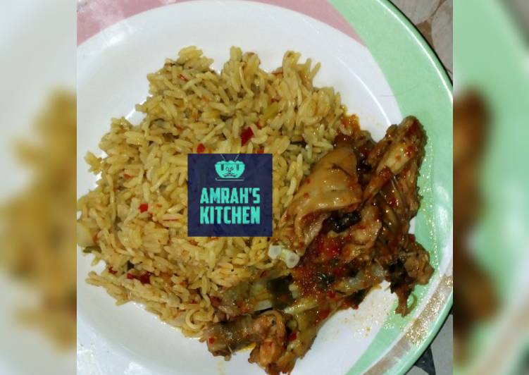 Guide to Make Jollof rice with pepperd chicken